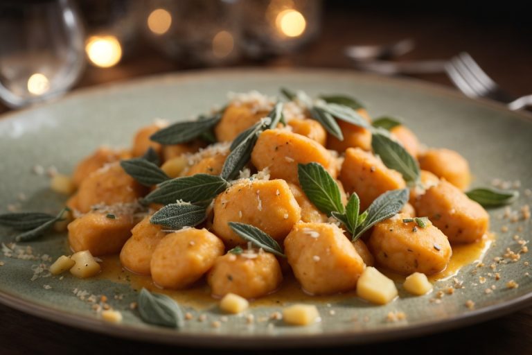 Gnocchi de Batata con Salsa de Salvia y Mantequilla de Marihuana