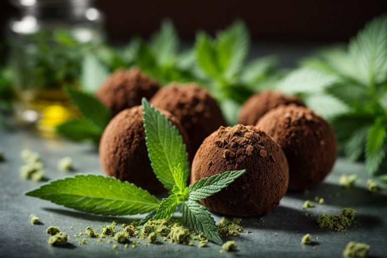 Trufas de Chocolate y Menta con Mantequilla de Marihuana